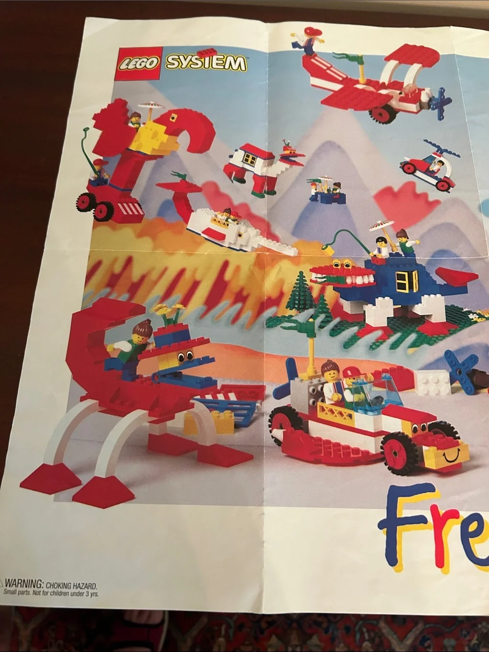 Lego 4162 Free Style poster, vintage 1995